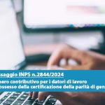 Esonero contributivo per datori di lavoro in possesso della parità di genere