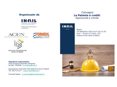 Patente a crediti – Convegno in Acen