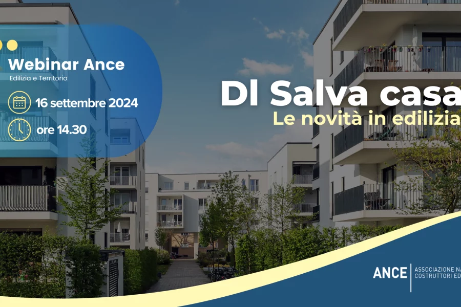 Webinar DL Salva casa: le novità in edilizia